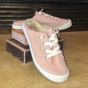 Roxy Pink slip-on sneakers, mules, slides, NEW!